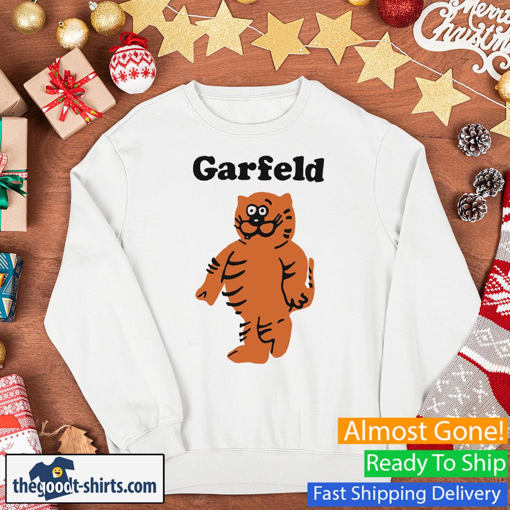 Garfeld Bootleg Garfield And Heathcliff Cat New Shirt Sweater