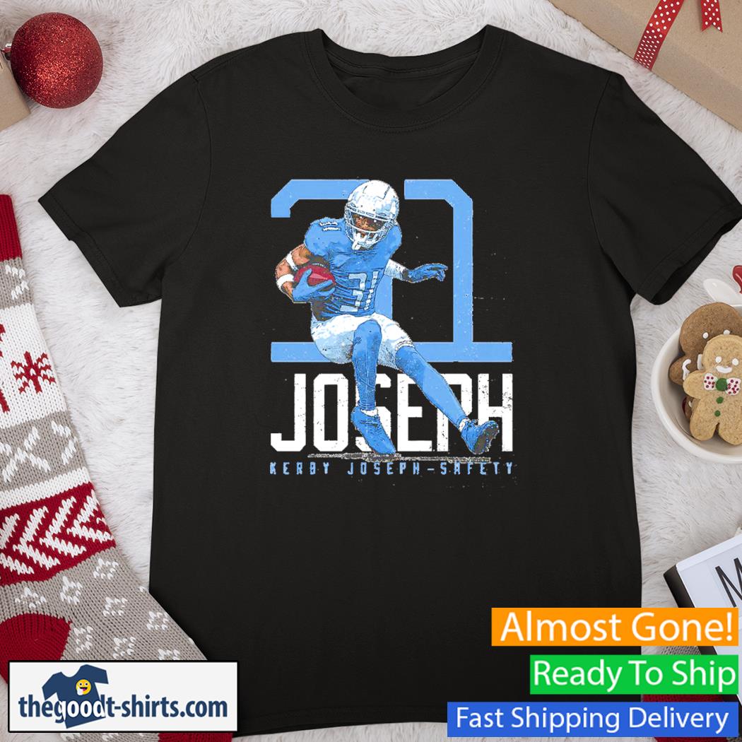 Kerby Joseph Detroit Bold Number Football Shirt