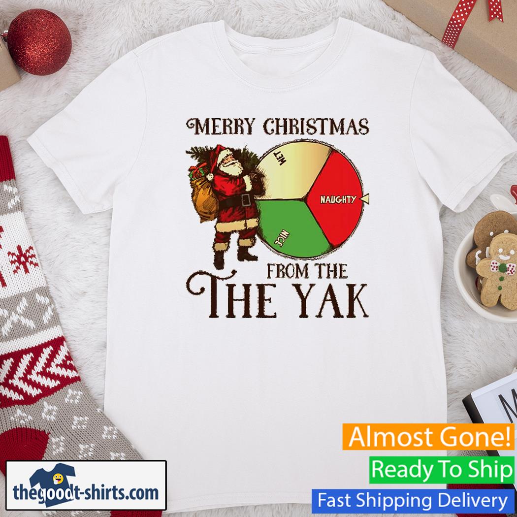 Merry Christmas From The The Yak Santa's Wheel Ugly Shirt
