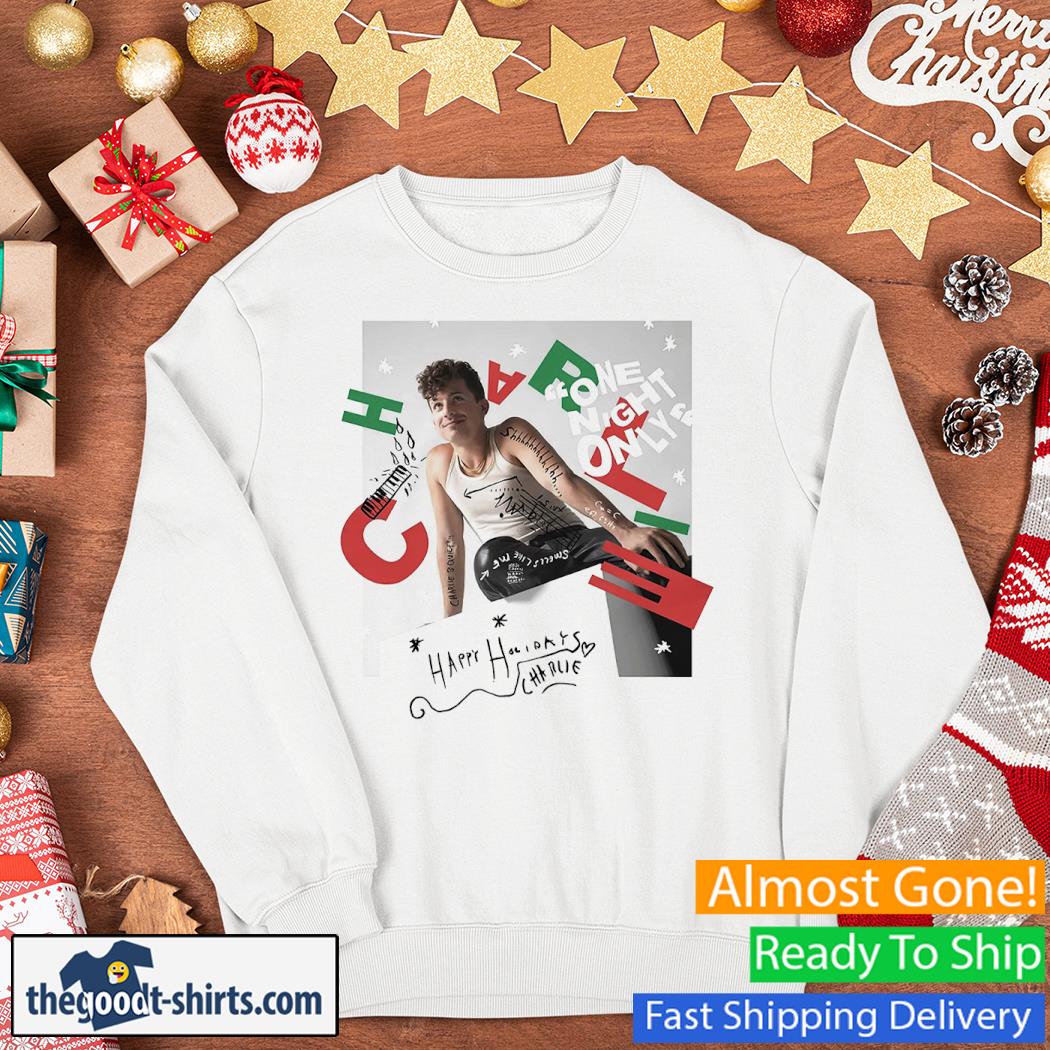 One Night Only Happy Holidays Charlie New Shirt Sweater