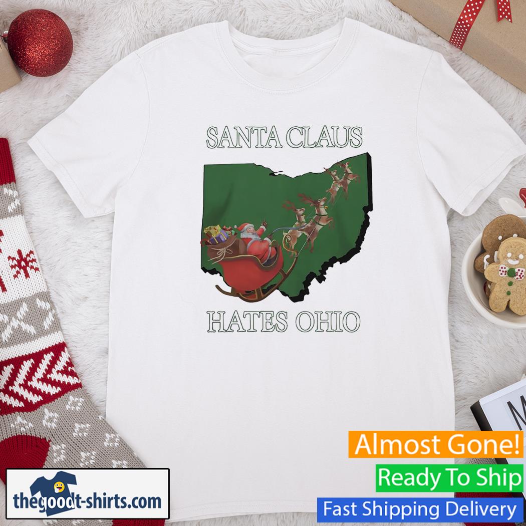Santa Claus Hates Ohio Christmas Shirt