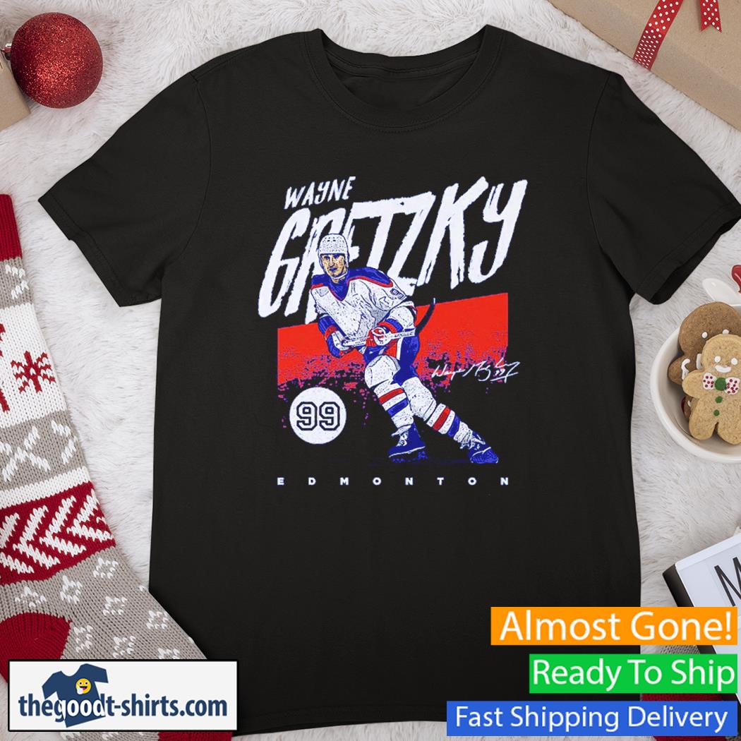 Wayne Gretzky Edmonton Grunge Hockey Shirt