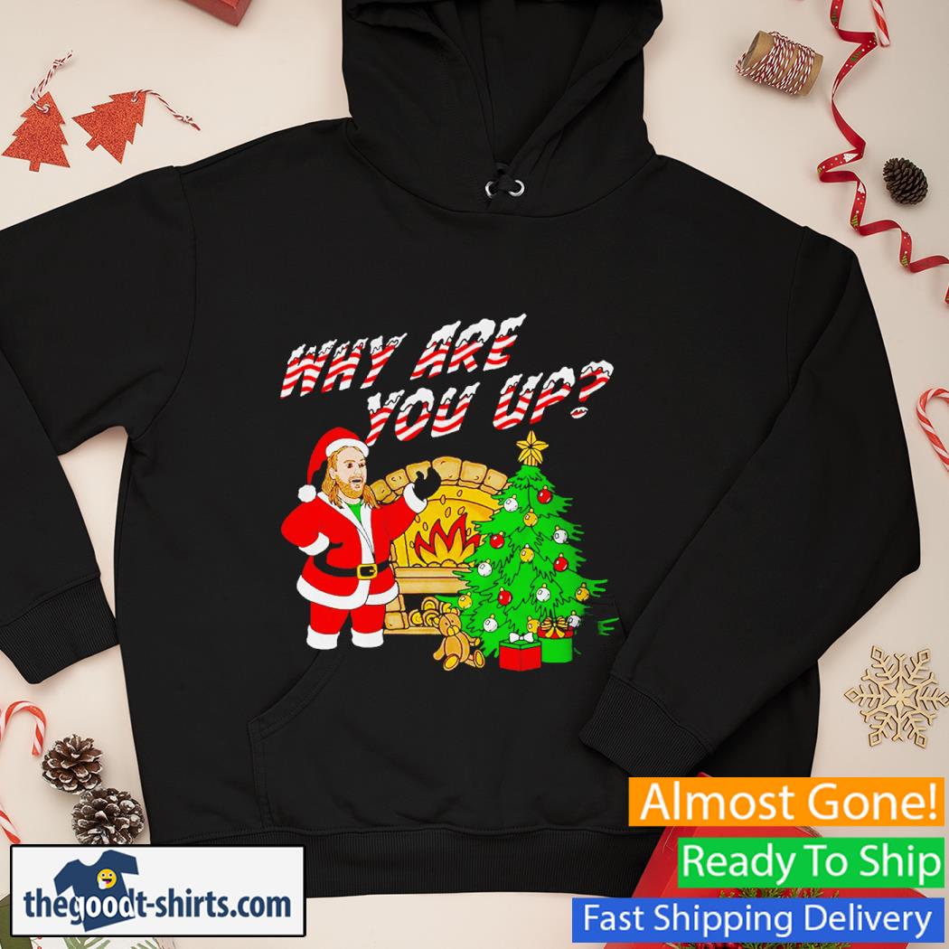 Why Are You Up Christmas Santa Shirt Hoodie