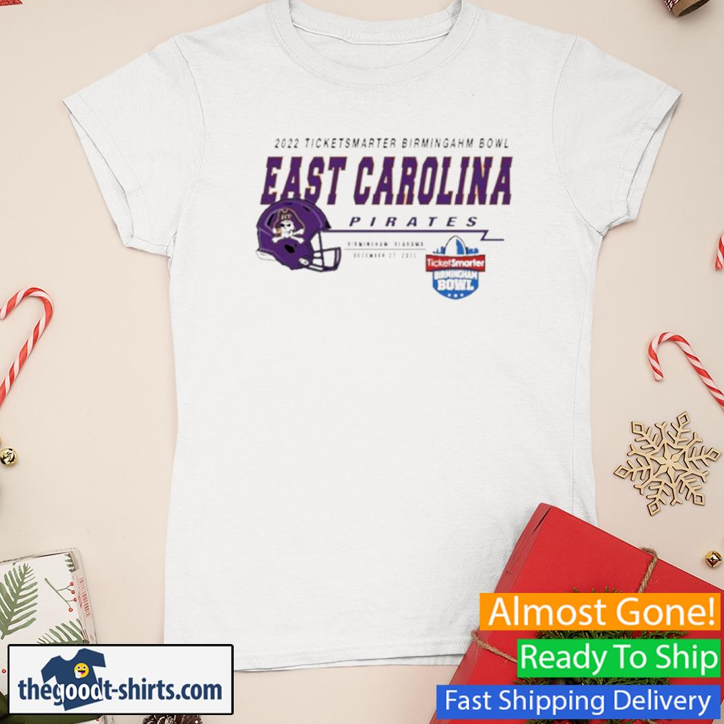 2022 Ticketsmarter Birmingham Bowl East Carolina Pirates New Shirt Ladies Tee