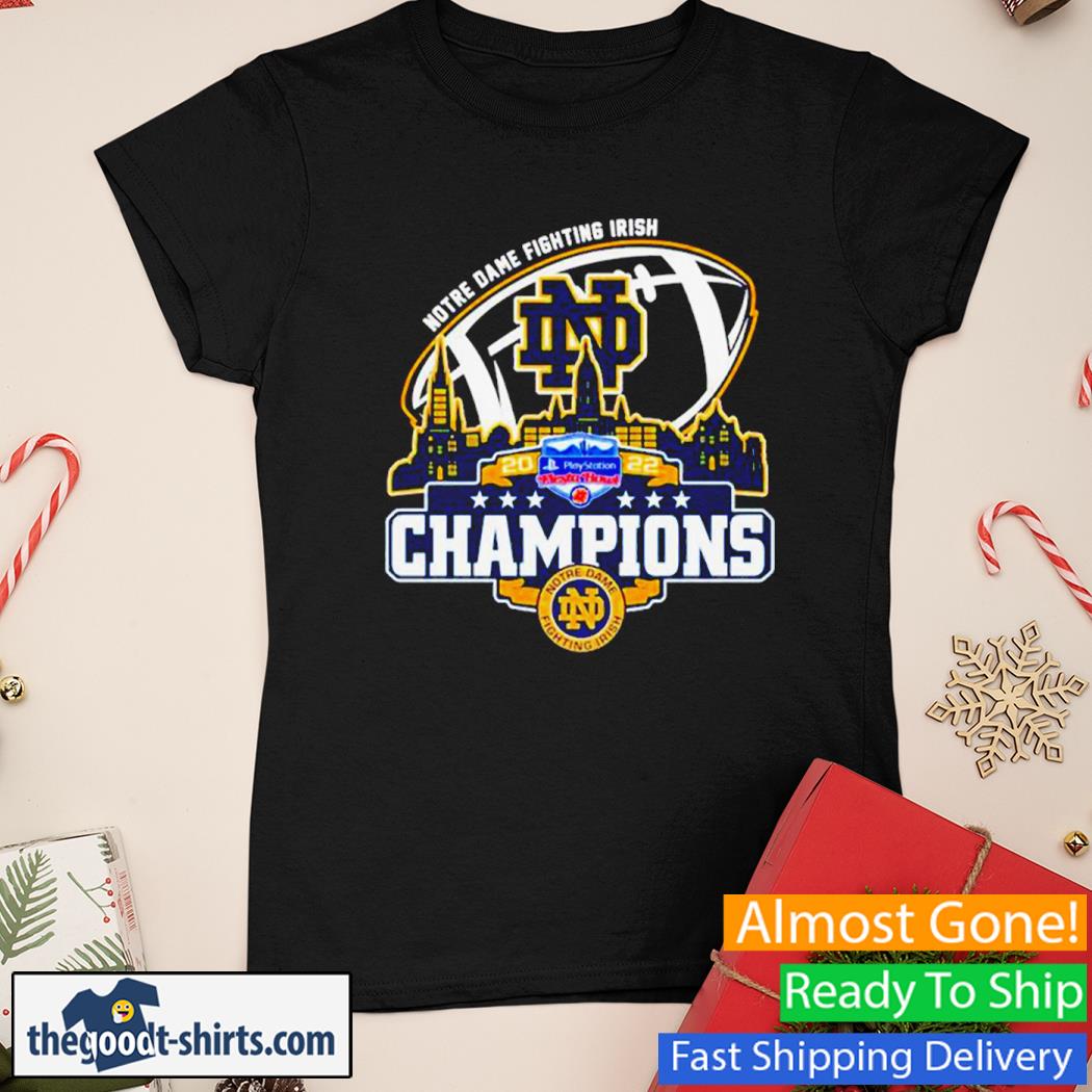 Champion Notre Dame Fighting Irish Logo Playstation City 2022 Shirt Ladies Tee