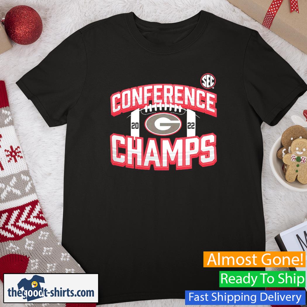 Georgia Bulldogs 2022 SEC Football Conference Champions Icon Bold Shirt