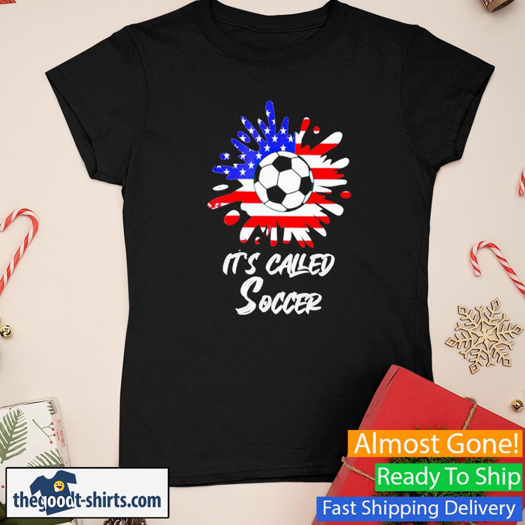 It's Called Soccer USA Flag New Shirt Ladies Tee