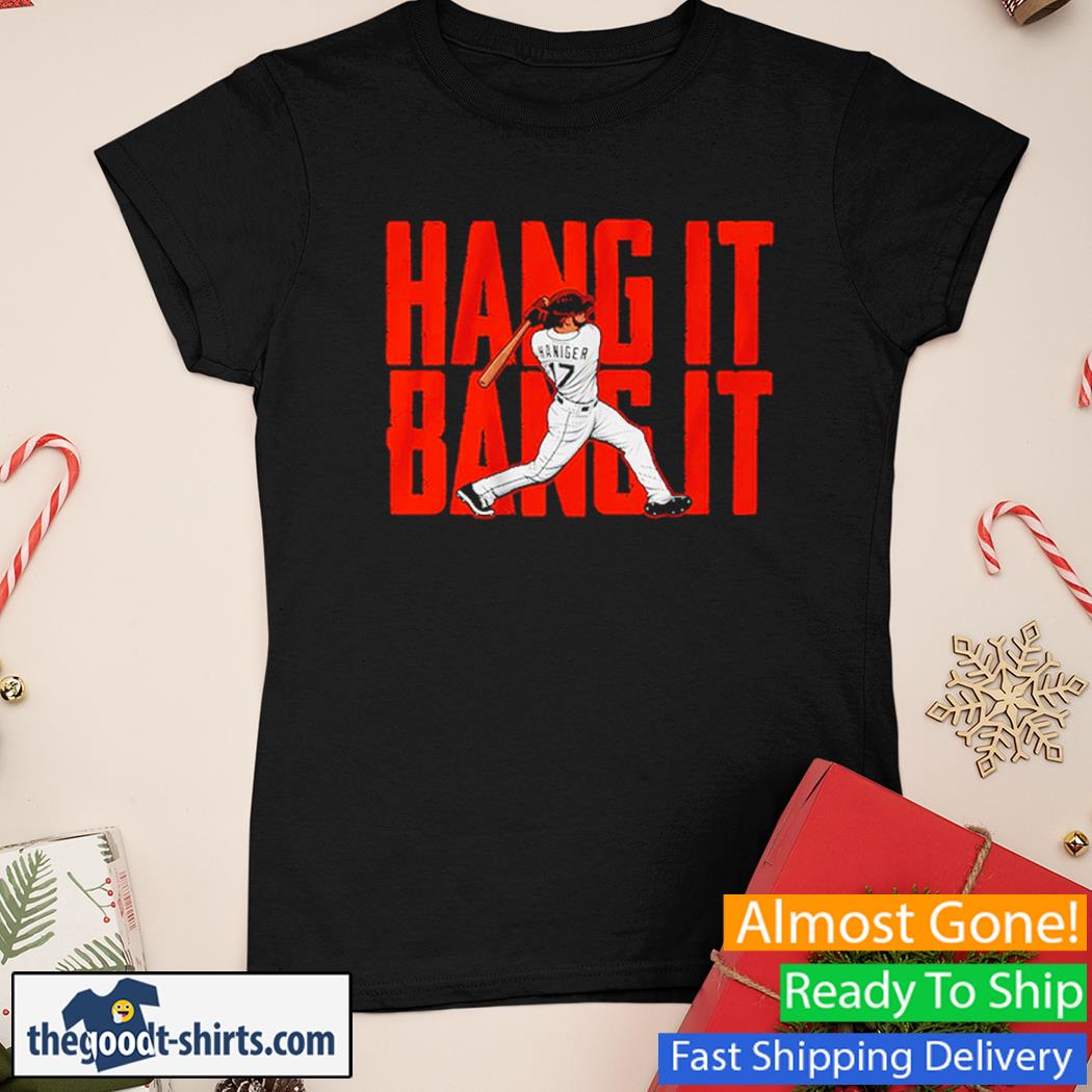Mitch Haniger Hang It Bang It San Francisco Shirt Ladies Tee