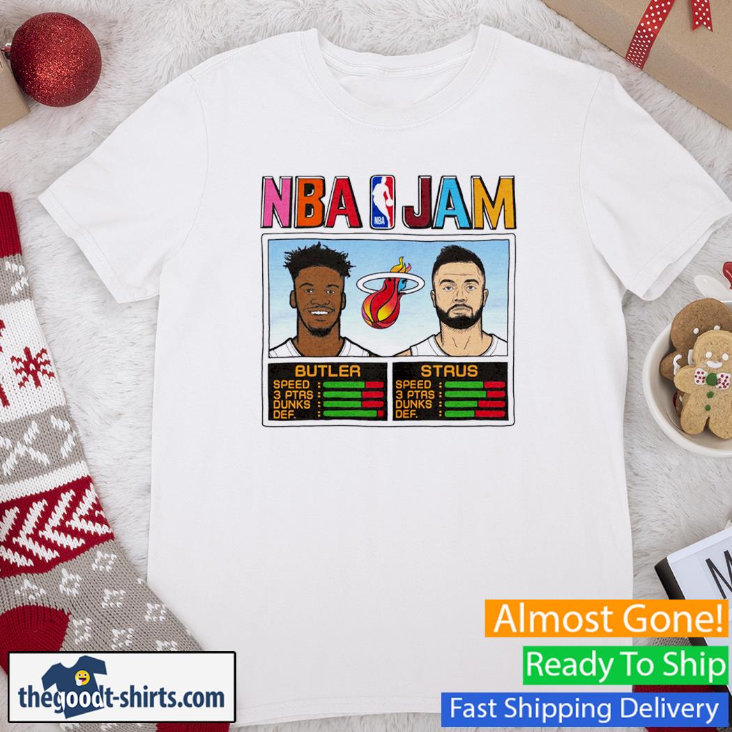NBA Jam Miami Heat Jimmy Butler Max Strus Shirt