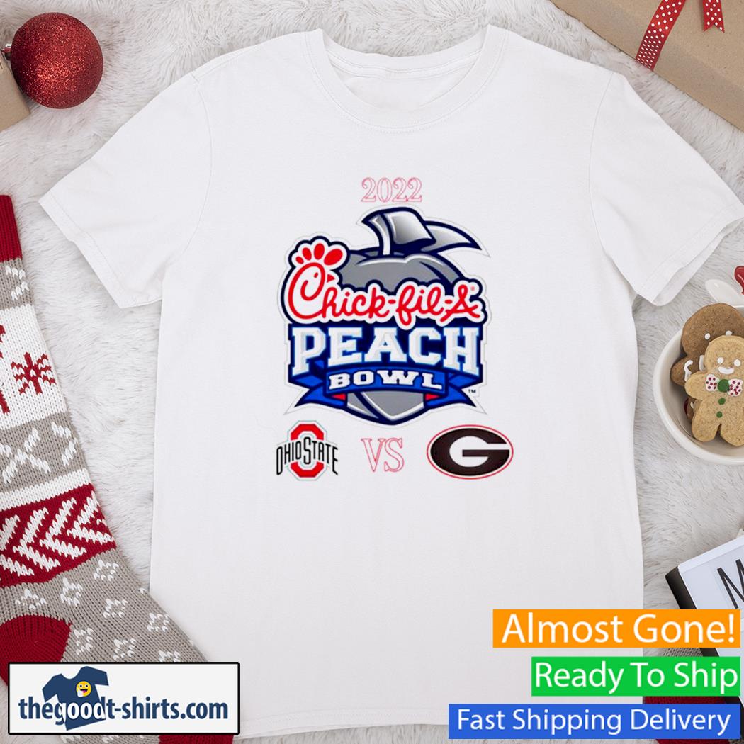 Ohio State University Vs Georgia Bulldogs 2022 Peach Bowl Apparel Match-Up Shirt