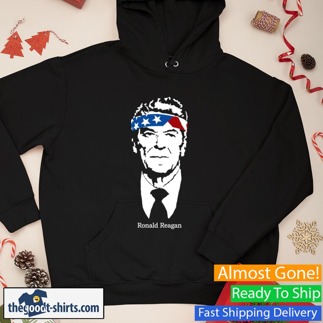 Ronald Reagan For President USA Flag s Hoodie