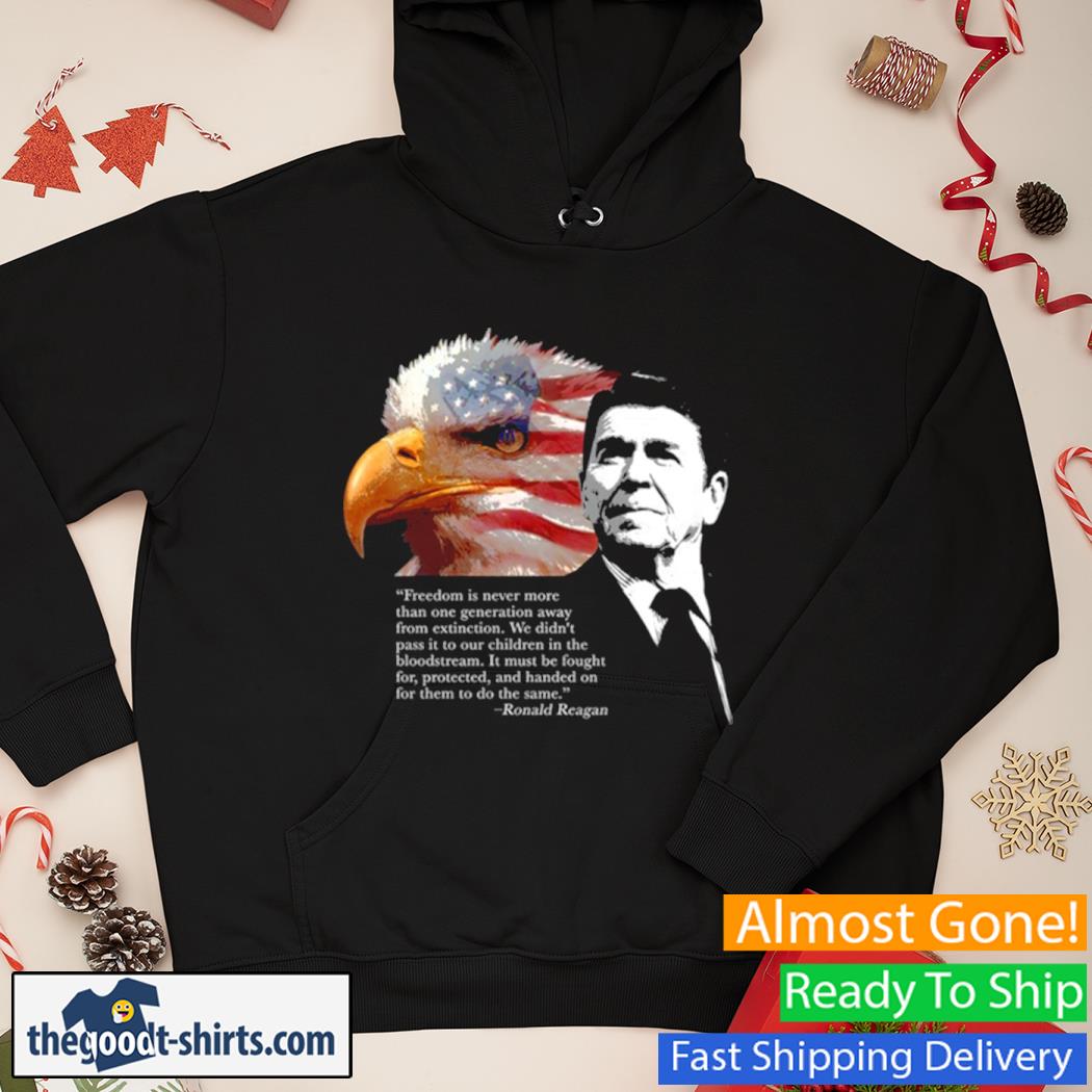 Ronald Reagan Freedom Eagle New s Hoodie