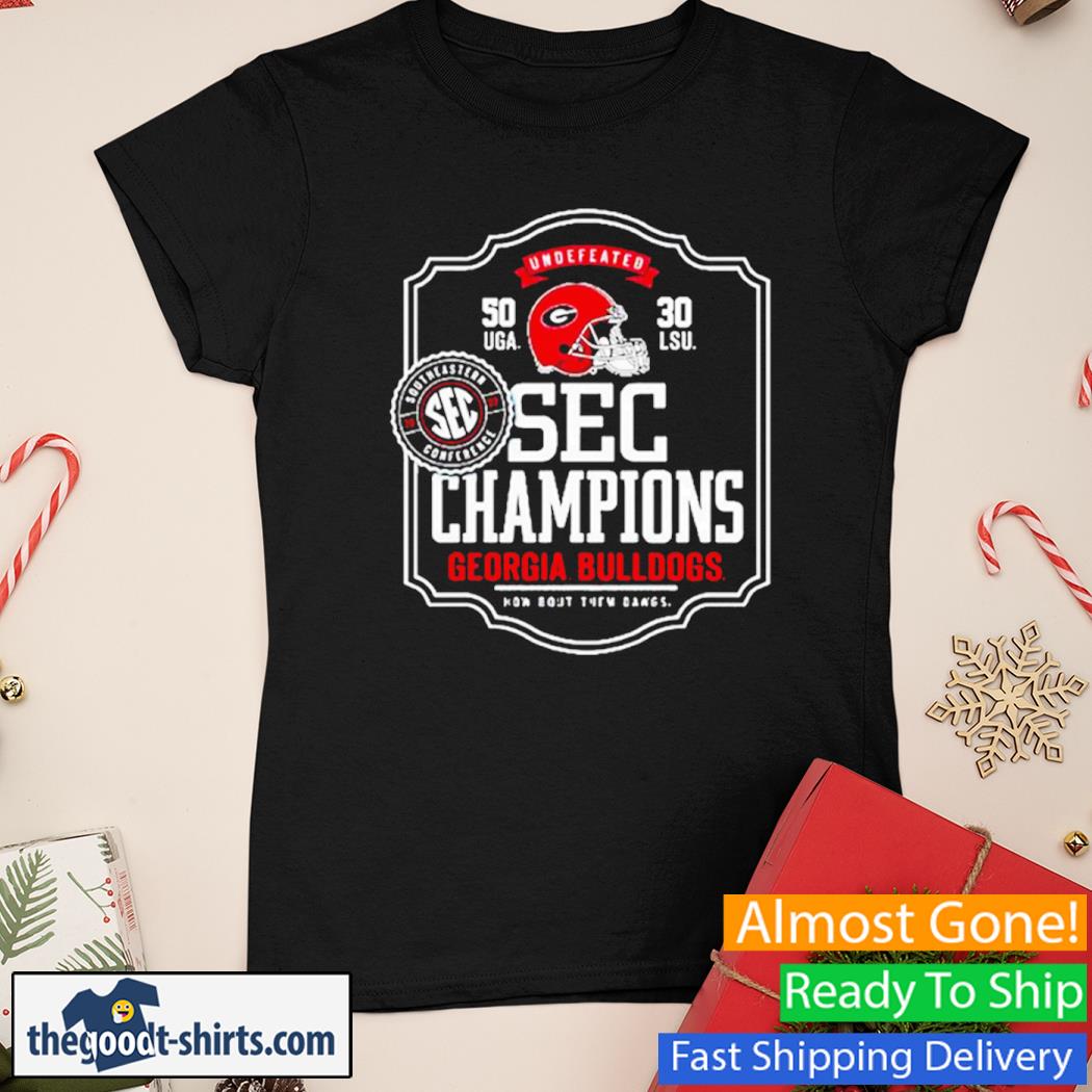 Sec Champions Georgia Bulldogs Undefeated 2022 Shirt Ladies Tee