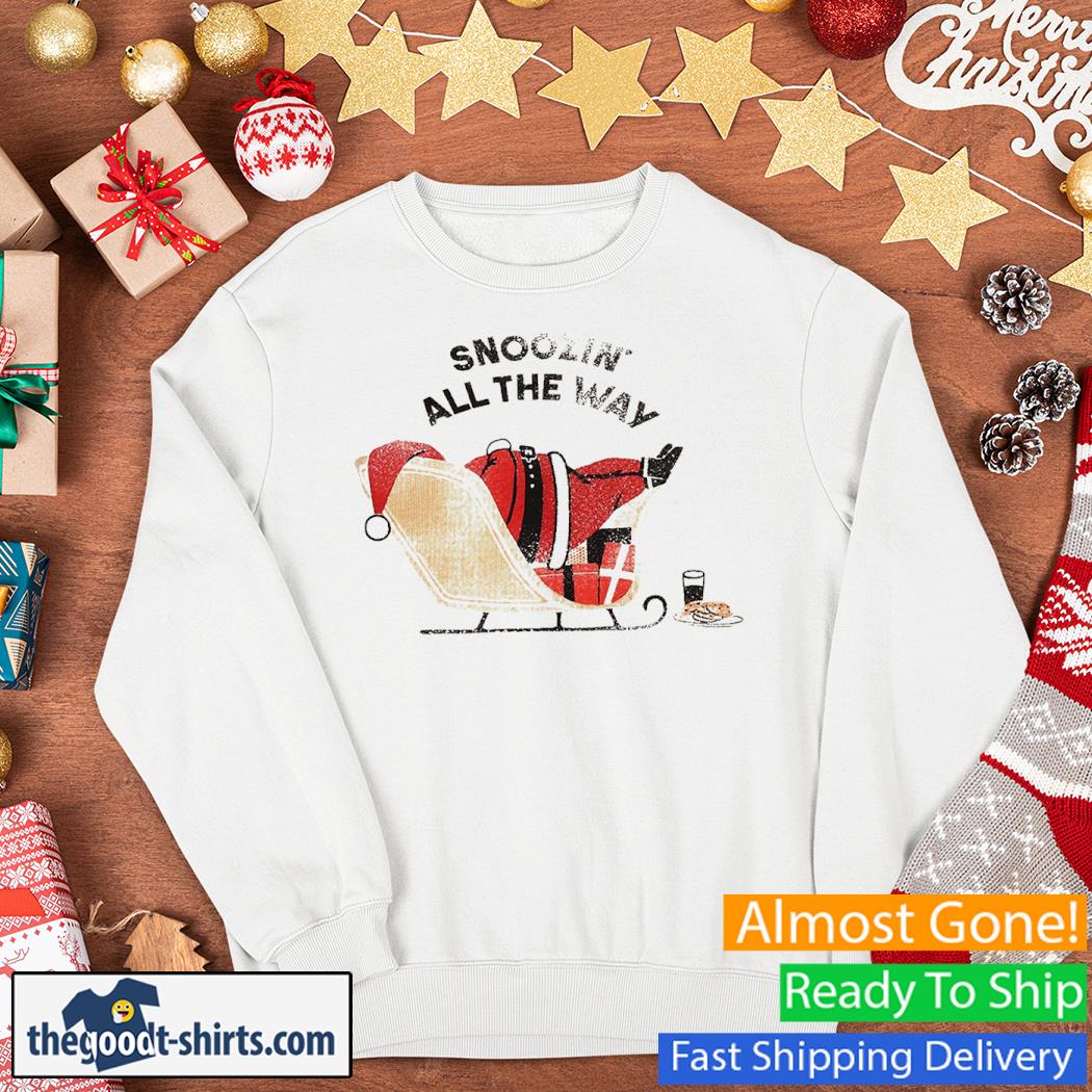 Snoozin All The Way Sleigh Santa Claus Shirt Sweater