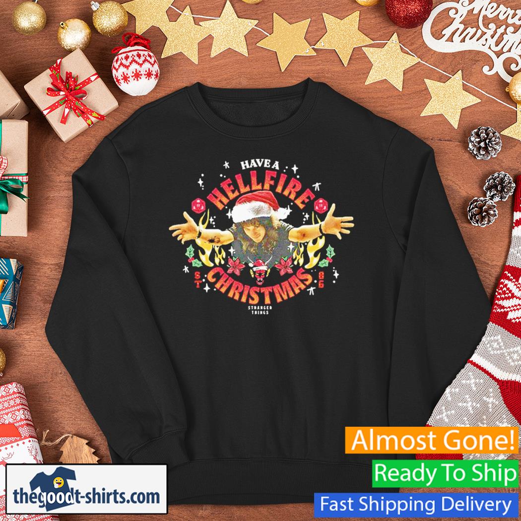 Stranger Things Hellfire Christmas Santa Eddie Shirt Sweater