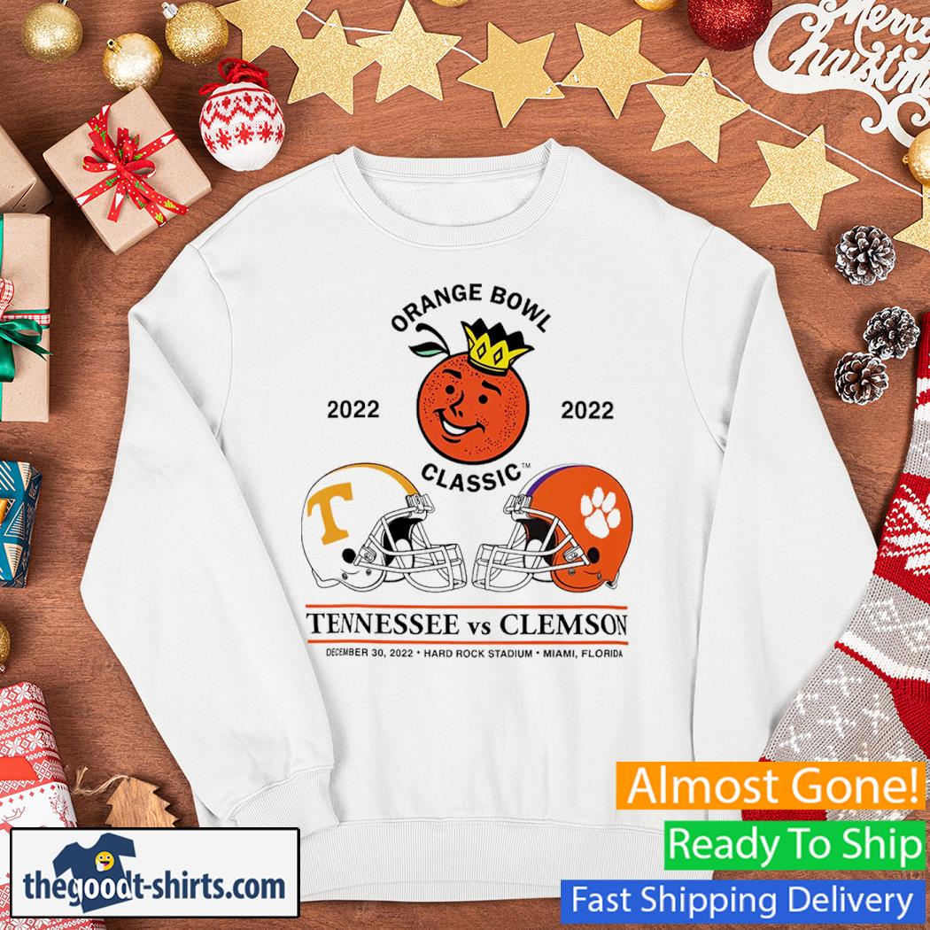 Tennessee Volunteers Vs Clemson Tigers Orange Bowl Game Matchup 2022 Shirt Sweater