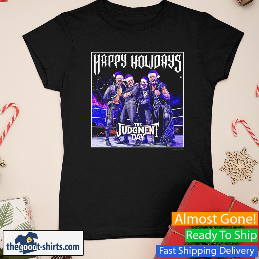 The Judgment Day Happy Holidays The Judgment Day WWE Shirt Ladies Tee