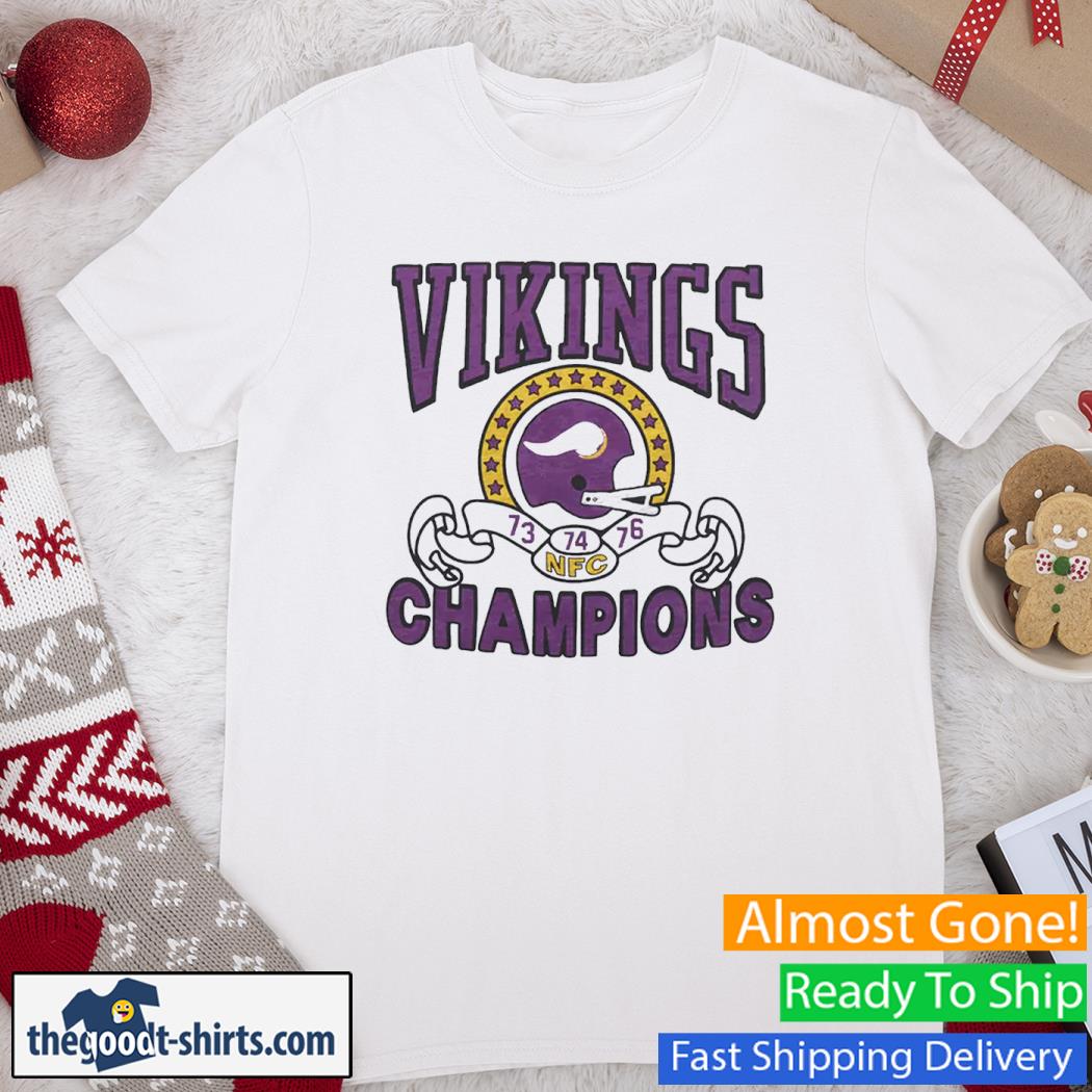 Vikings Champions Minnesota Vikings 3 Time NFC Champions Shirt