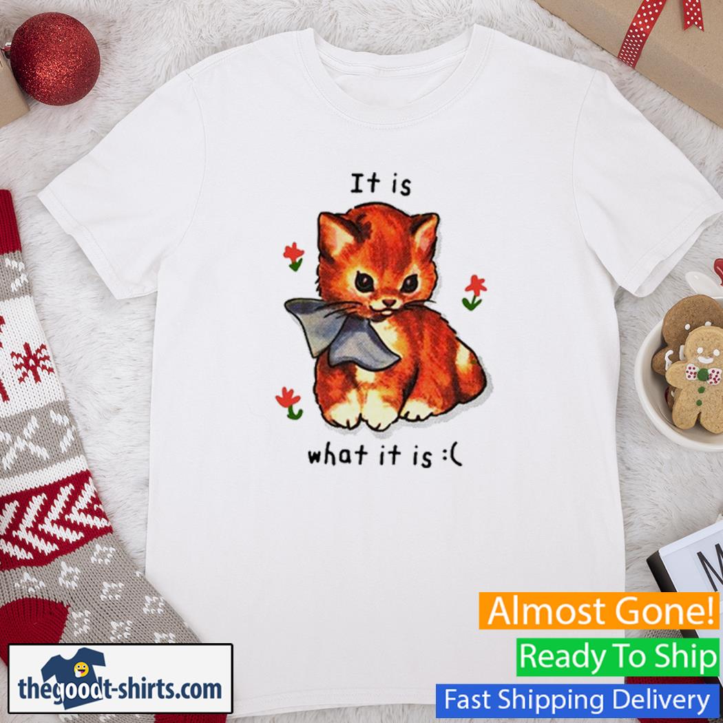 Cat It Is What It Is Funny Shirt