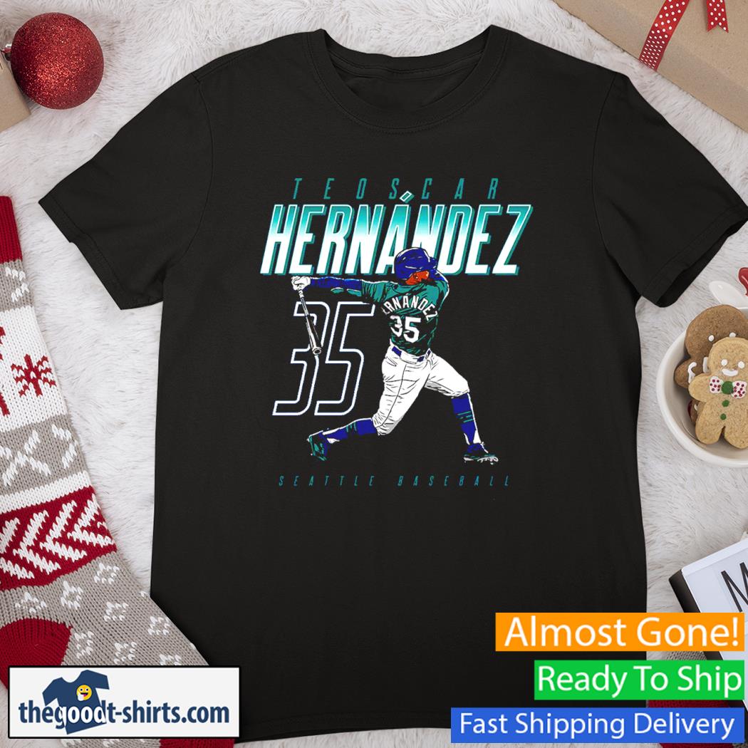 Teoscar Hernández Swinging Baseball MLBPA Shirt