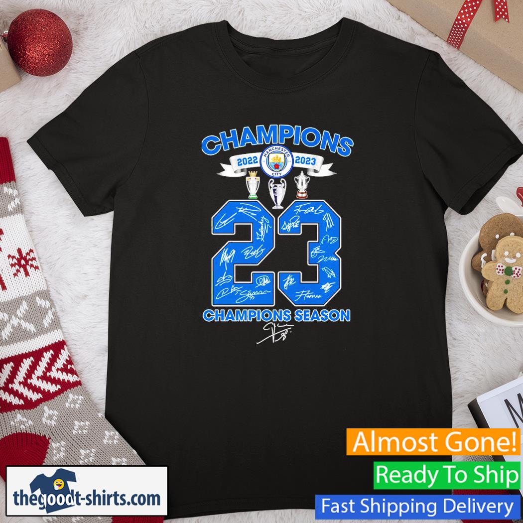 The Citizens 3 Times Champions Perfect Season Signatures Shirt