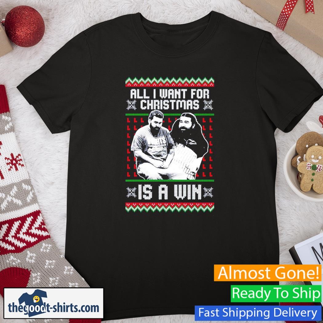 All I Want For Christmas Is A Win Jalen Hurts Philadelphia Eagles Ugly Christmas Shirt